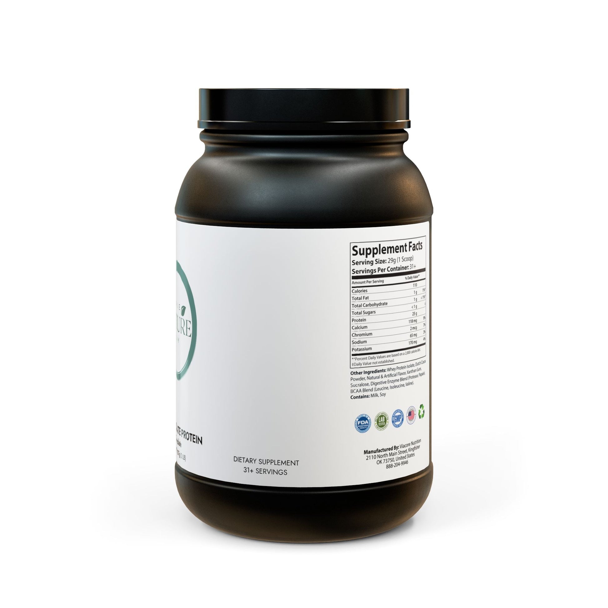 Whey Isolate Protein Supplement (907g, 2lb)