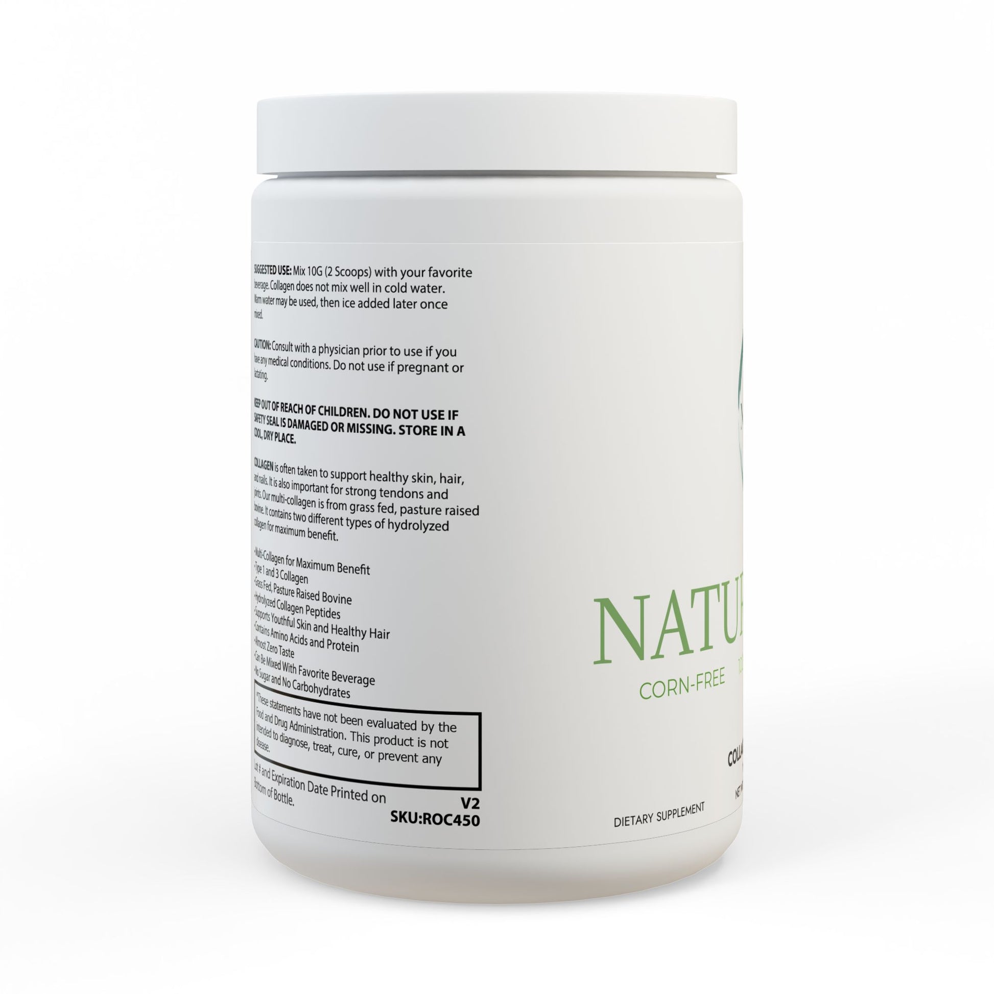 Collagen Peptides Type I & III Supplement (350g, 12.3oz)